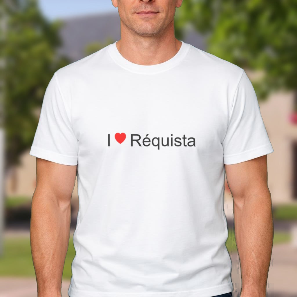 T-shirt I love Réquista porté