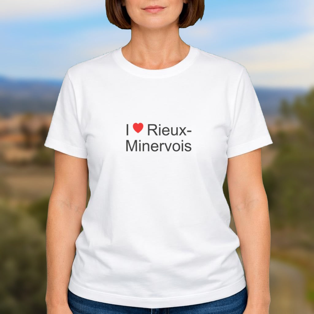 T-shirt I love Rieux-Minervois porté