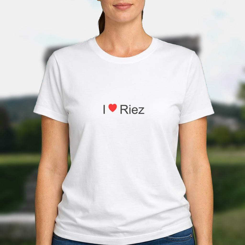 T-shirt I love Riez porté
