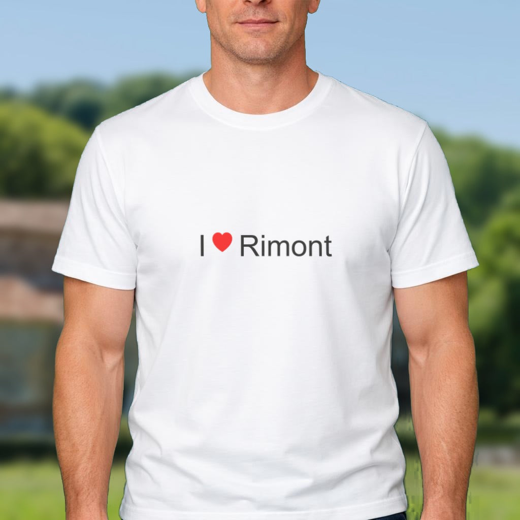 T-shirt I love Rimont porté