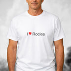T-shirt I love Rocles porté