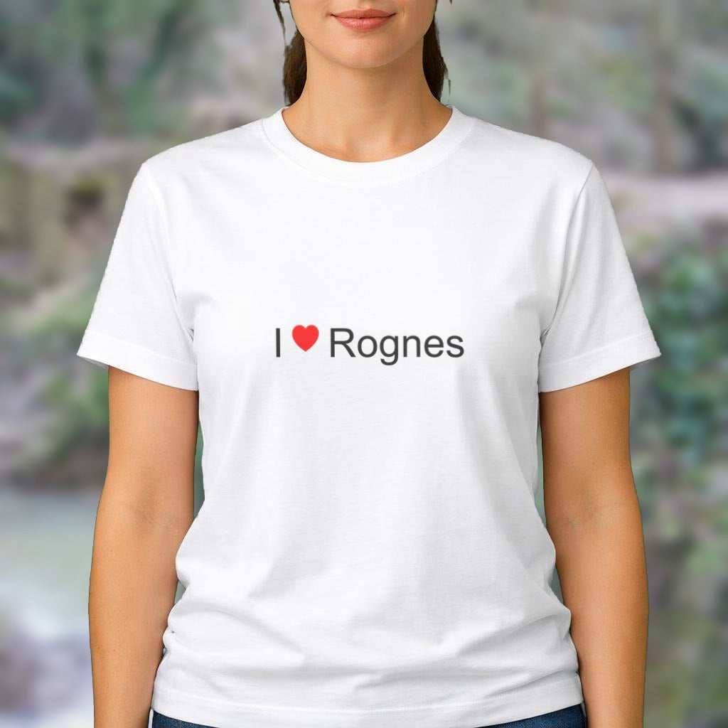 T-shirt I love Rognes porté