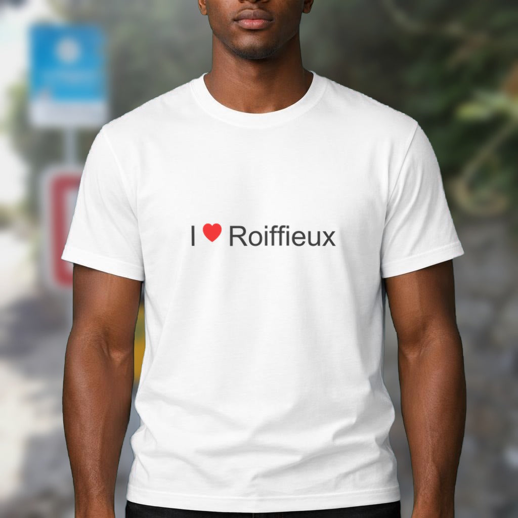 T-shirt I love Roiffieux porté