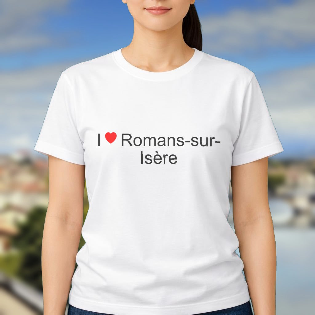 T-shirt I love Romans-sur-Isère