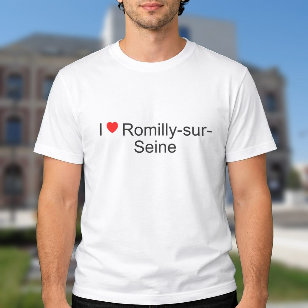 T-shirt I love Romilly-sur-Seine porté