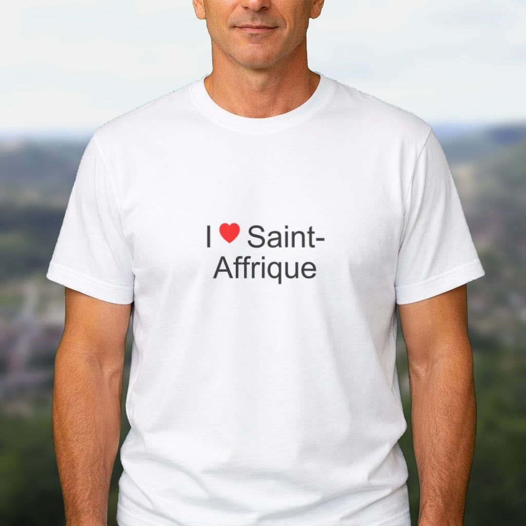T-shirt I love Saint-Affrique porté