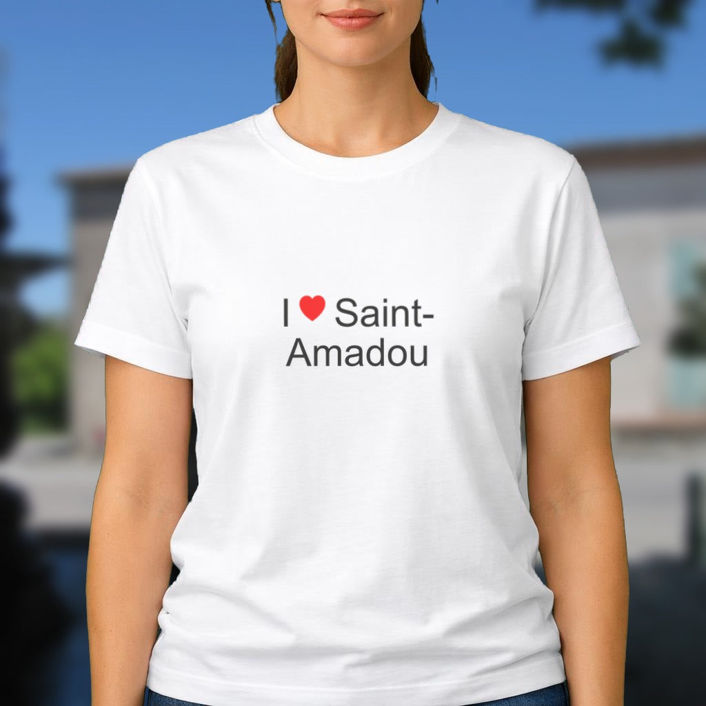 T-shirt I love Saint-Amadou porté