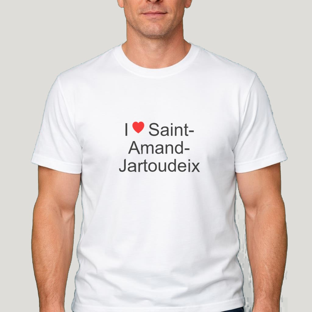 T-shirt I love Saint-Amand-Jartoudeix