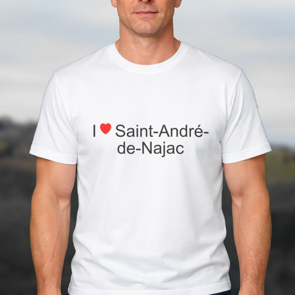 T-shirt I love Saint-André-de-Najac porté