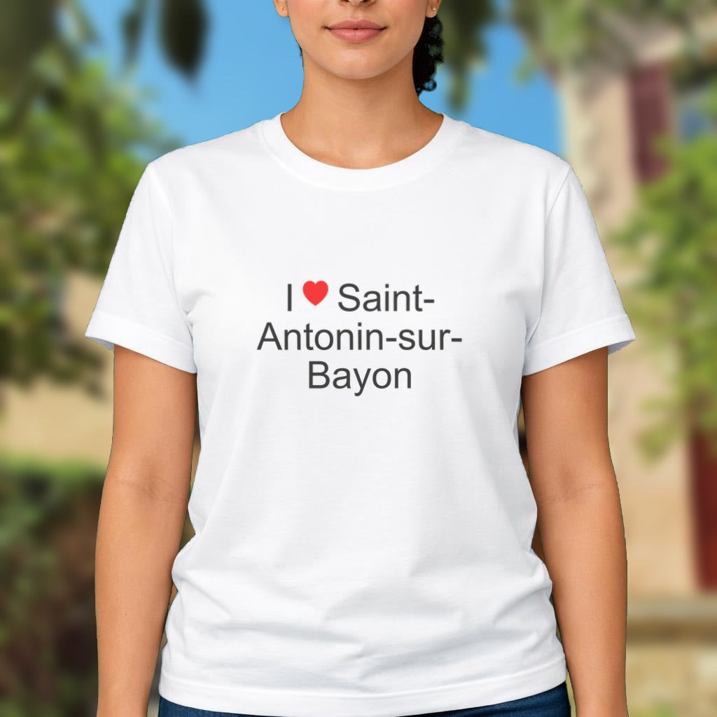 T-shirt I love Saint-Antonin-sur-Bayon porté