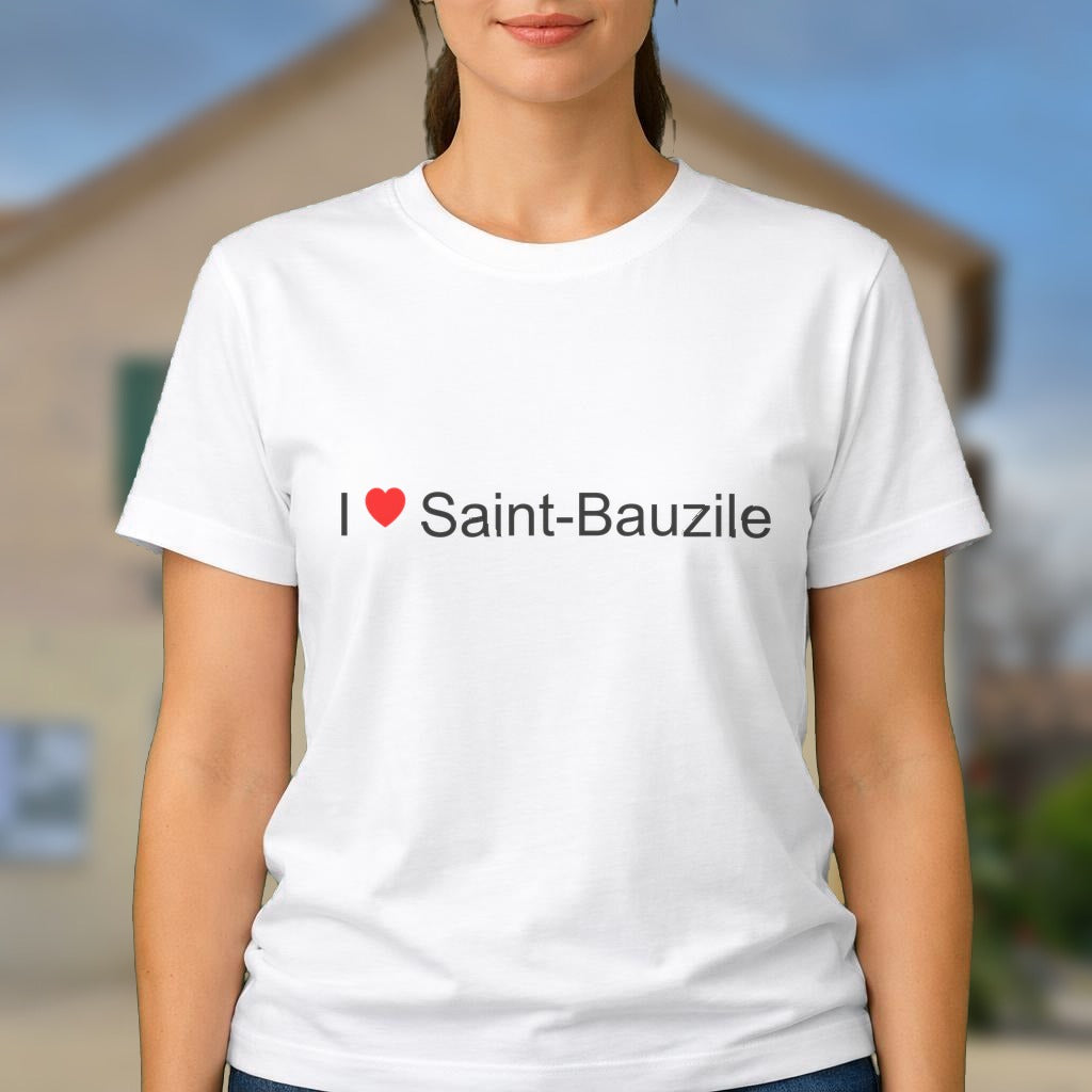 T-shirt I love Saint-Bauzile (07)