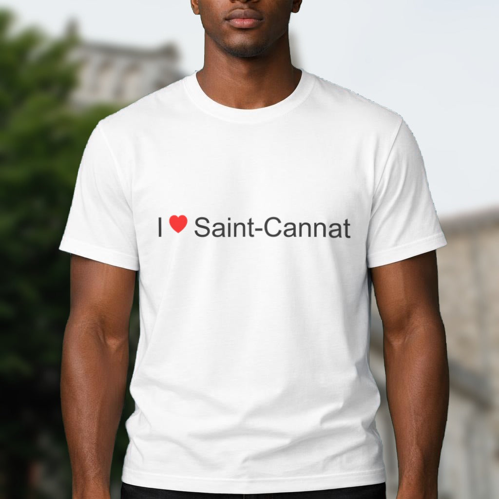 T-shirt I love Saint-Cannat porté