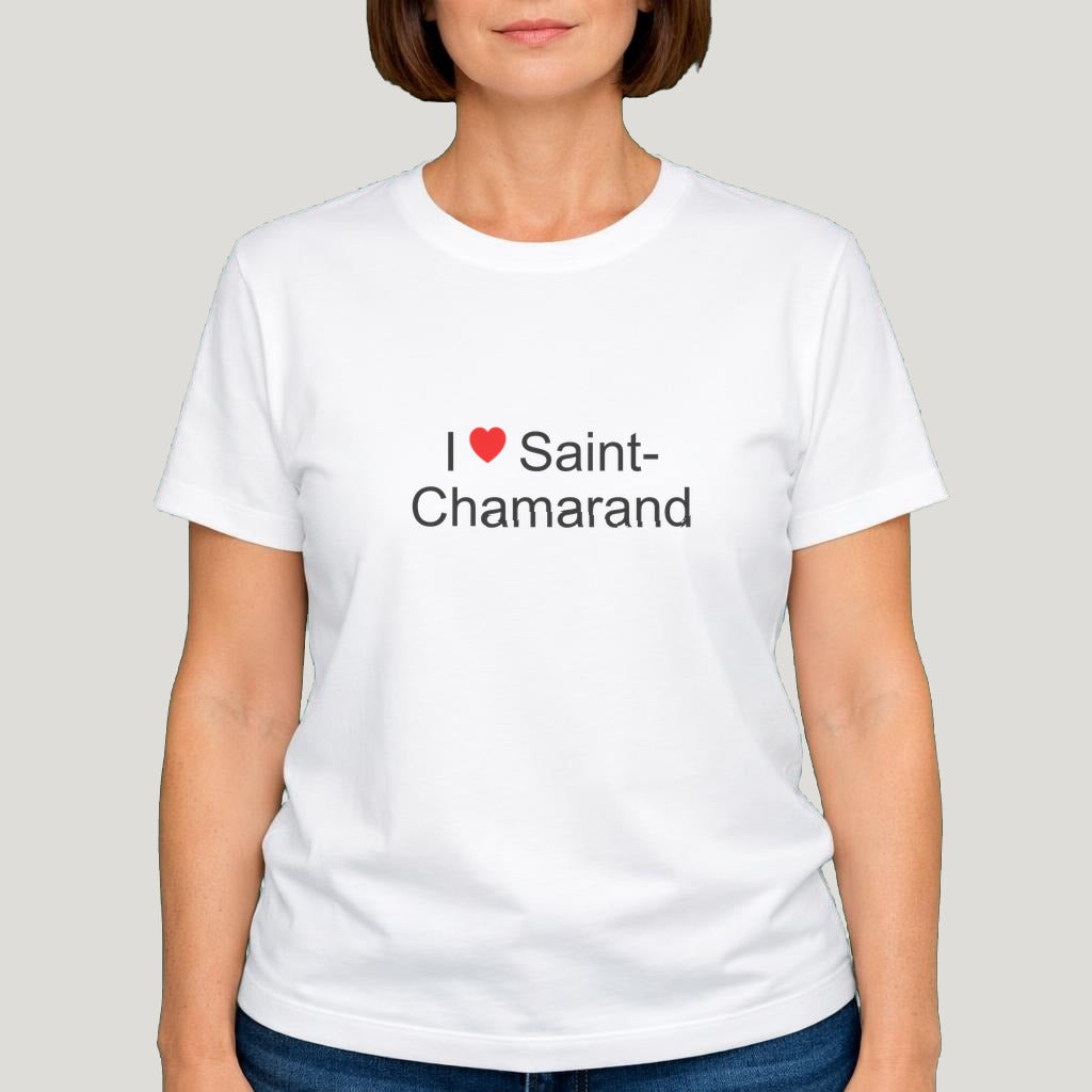 T-shirt I love Saint-Chamarand