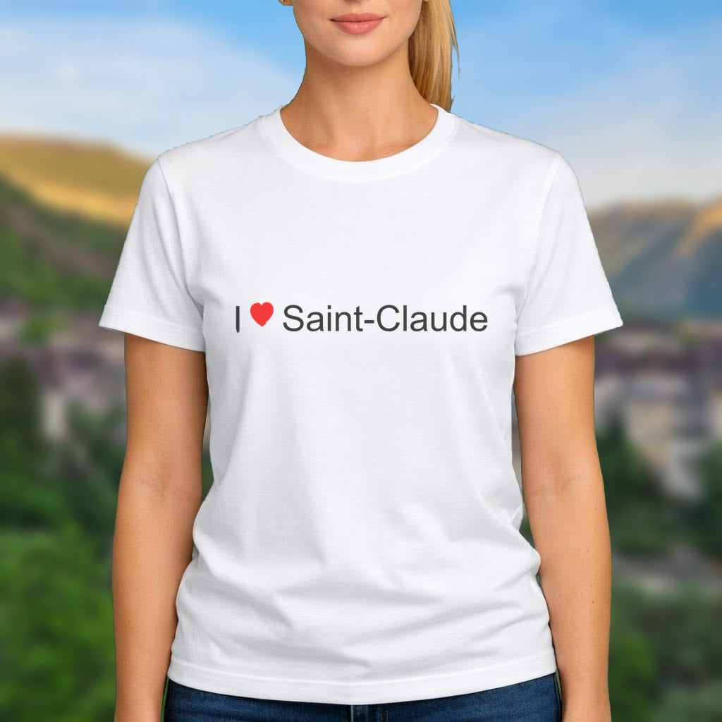 T-shirt I love Saint-Claude (39)