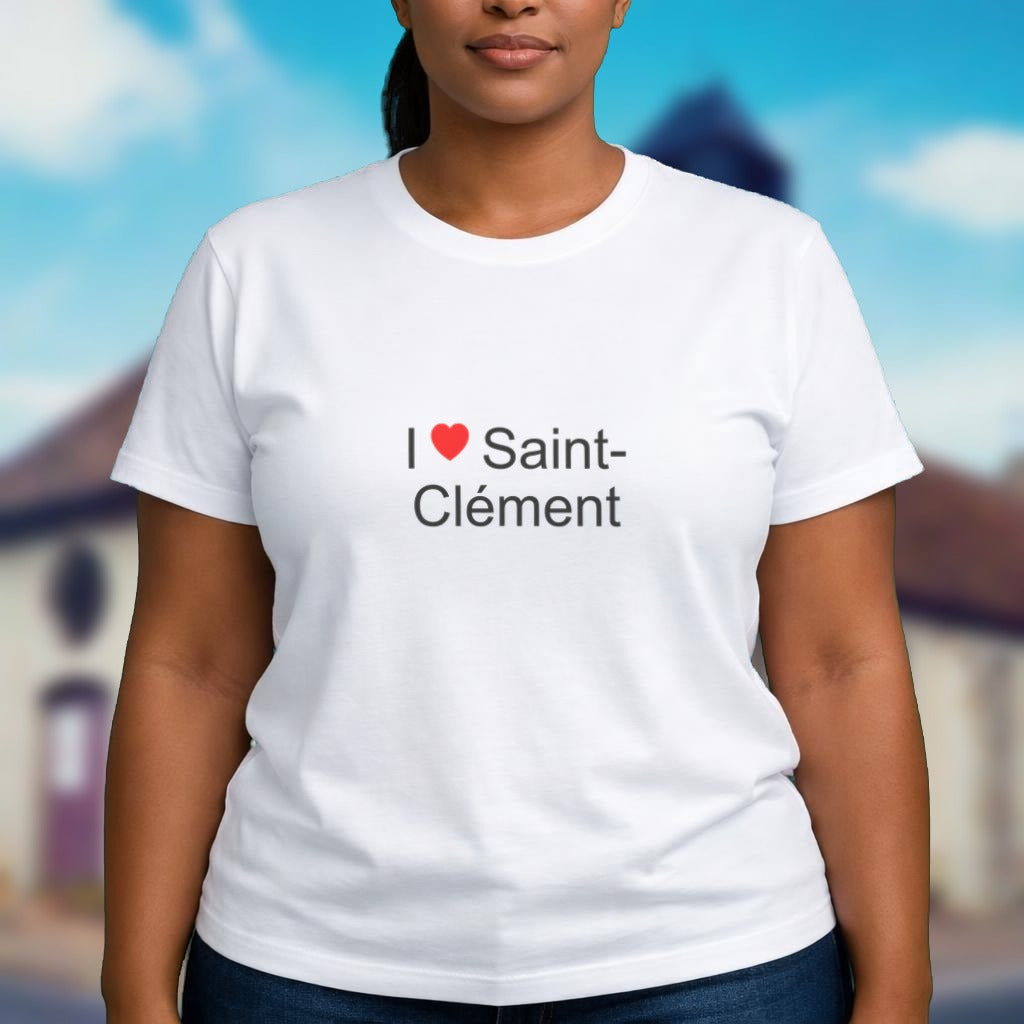 T-shirt I love Saint-Clément porté