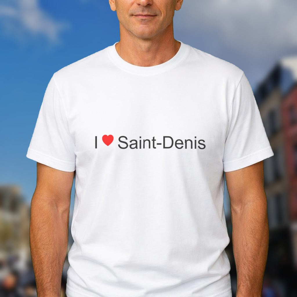 T-shirt I love Saint-Denis porté