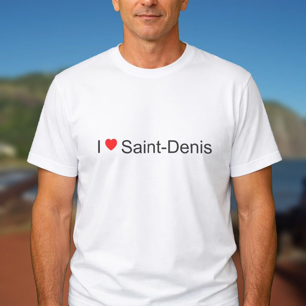 T-shirt I love Saint-Denis porté