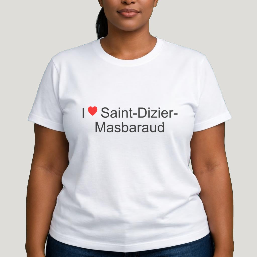 T-shirt I love Saint-Dizier-Masbaraud