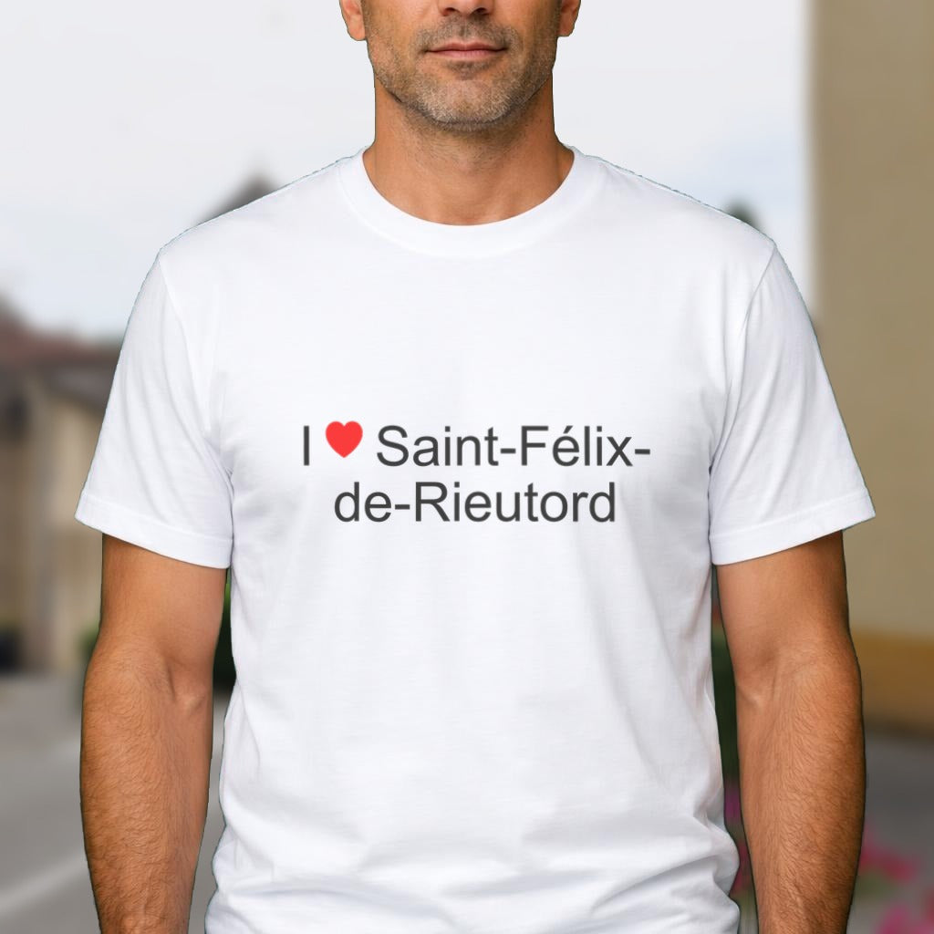 T-shirt I love Saint-Félix-de-Rieutord porté