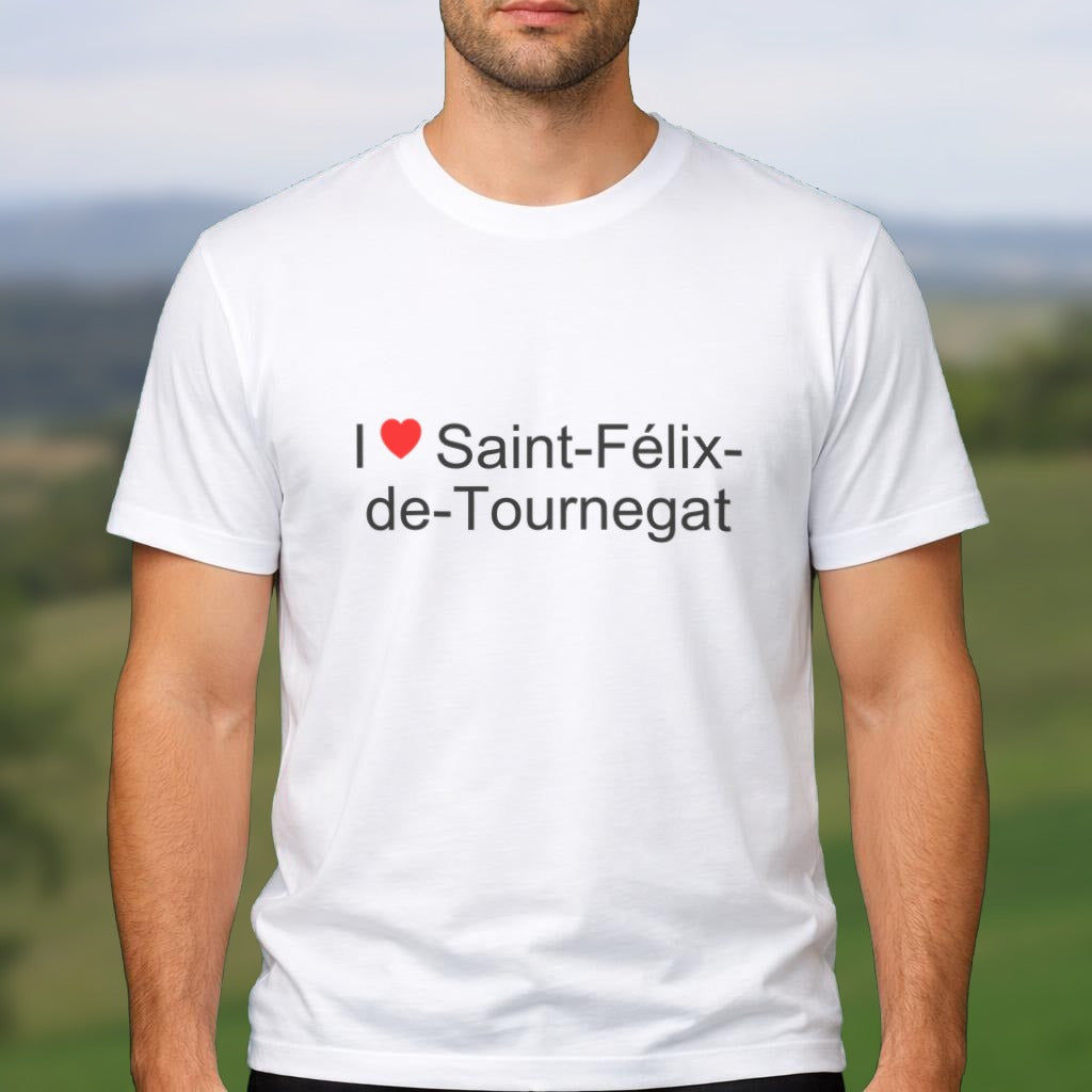 T-shirt I love Saint-Félix-de-Tournegat porté