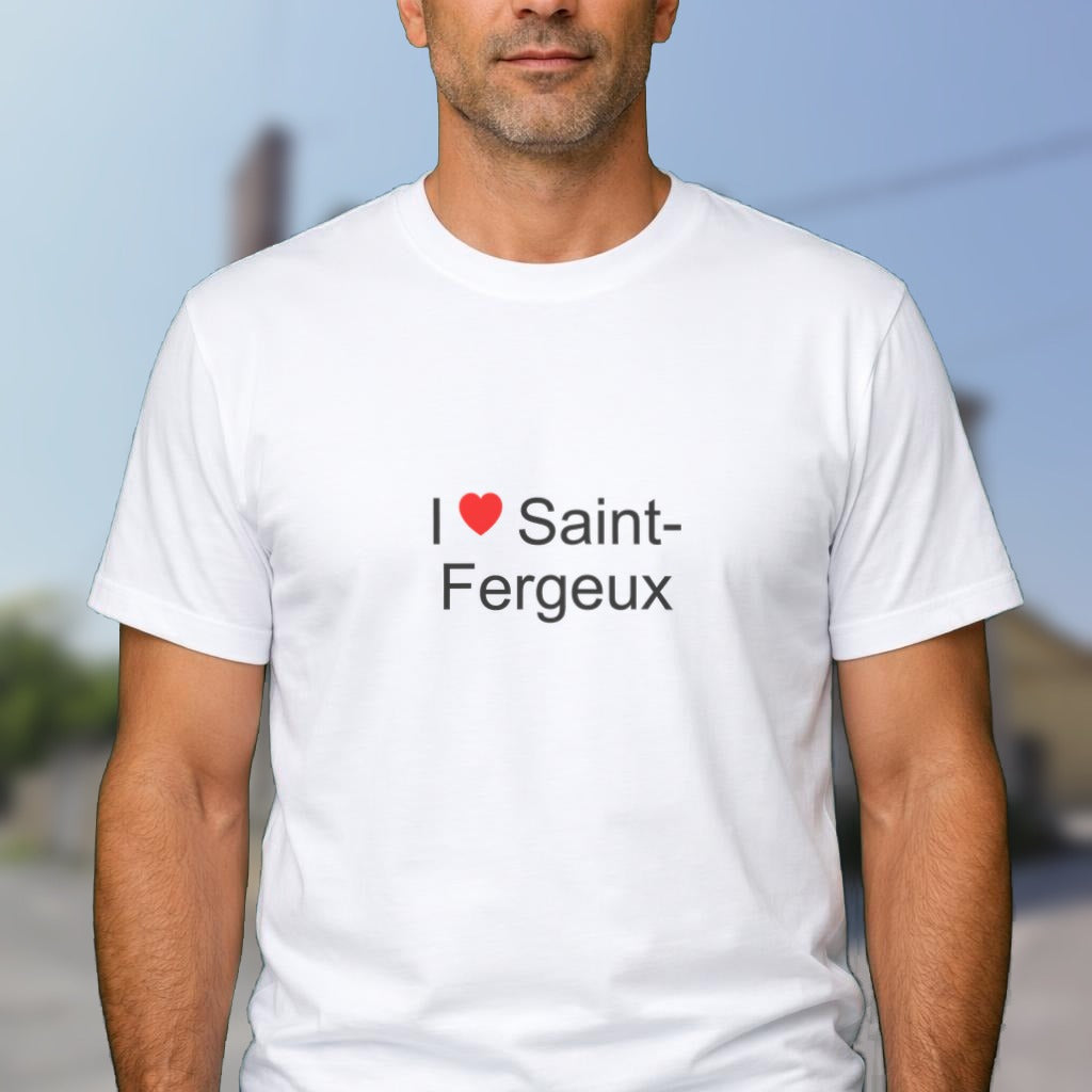 T-shirt I love Saint-Fergeux porté