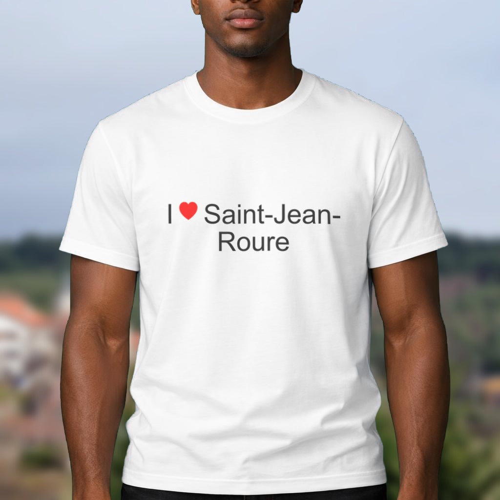 T-shirt I love Saint-Jean-Roure porté