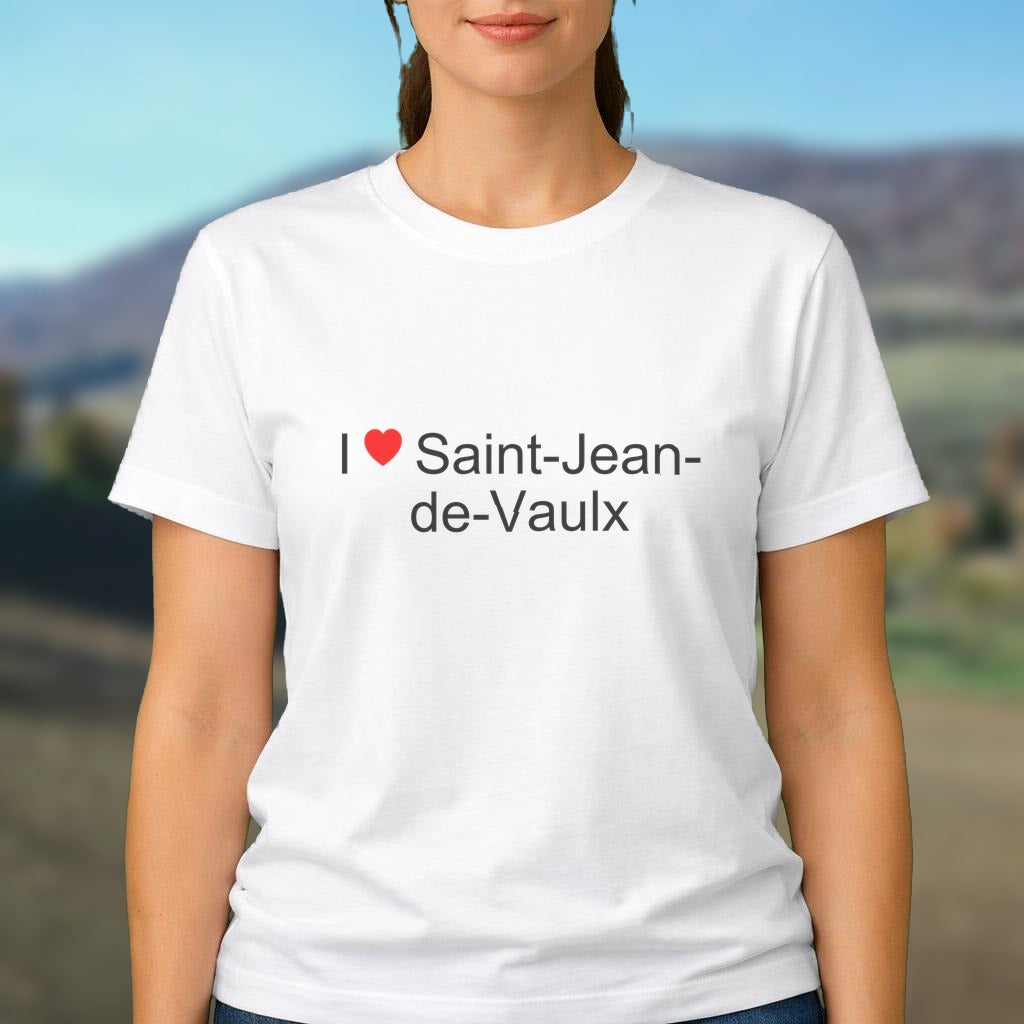 T-shirt I love Saint-Jean-de-Vaulx