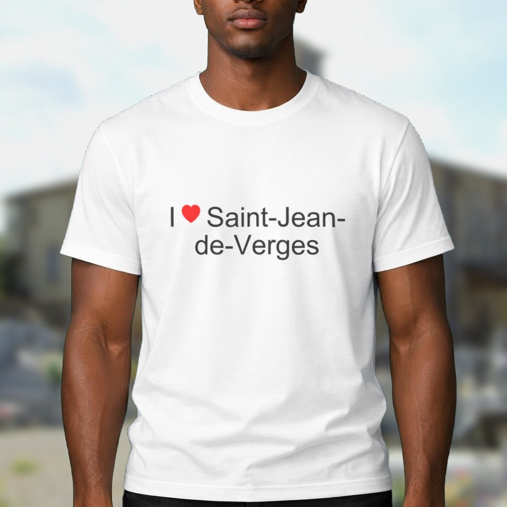 T-shirt I love Saint-Jean-de-Verges porté