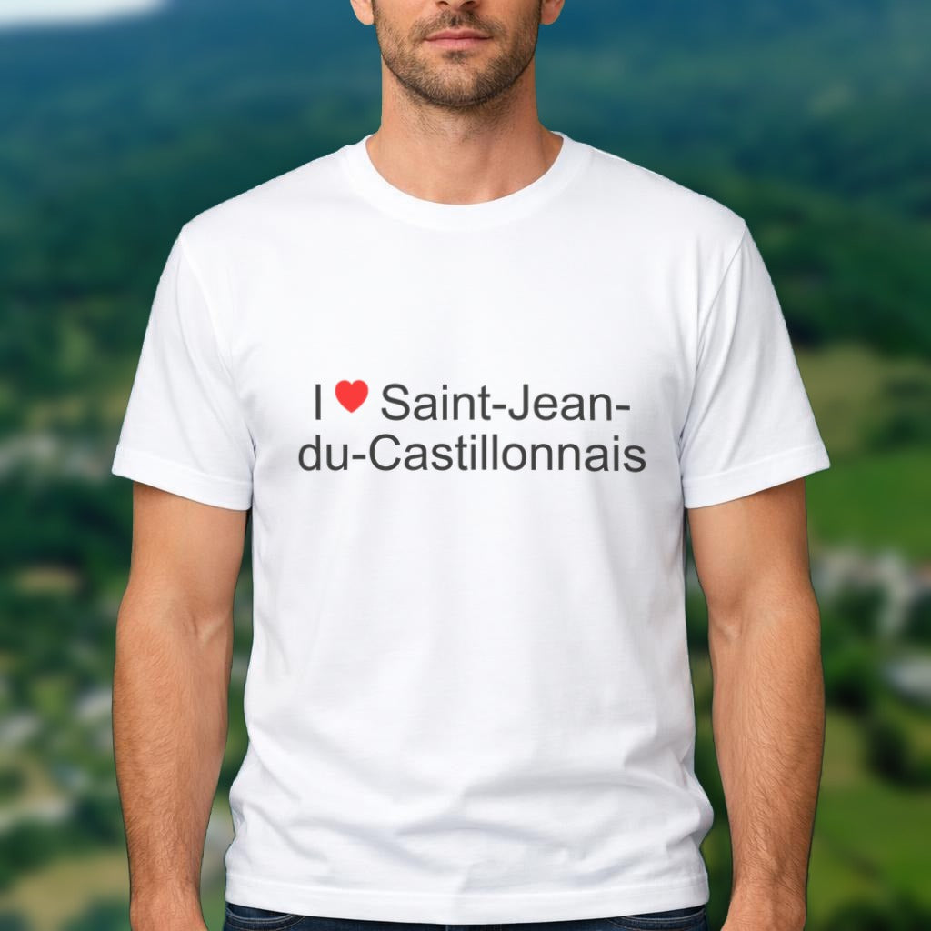 T-shirt I love Saint-Jean-du-Castillonnais porté