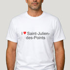 T-shirt I love Saint-Julien-des-Points