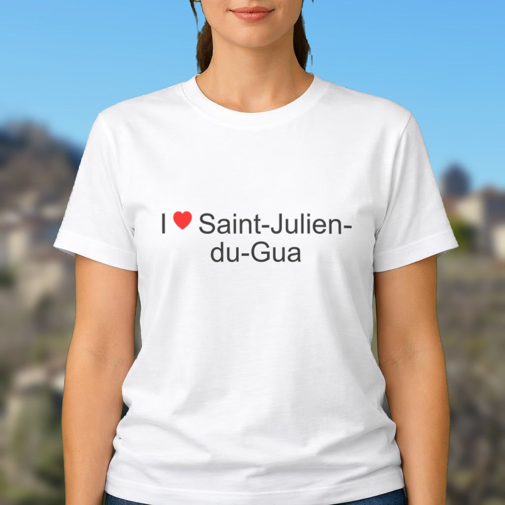 T-shirt I love Saint-Julien-du-Gua porté