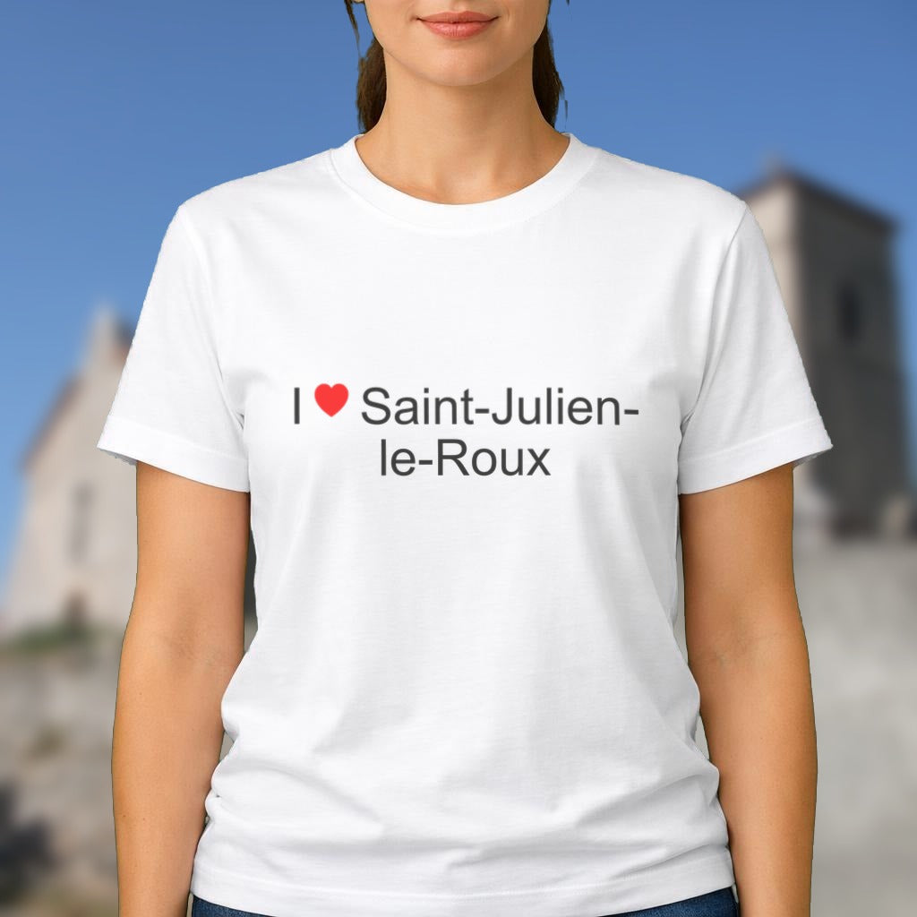 T-shirt I love Saint-Julien-le-Roux porté
