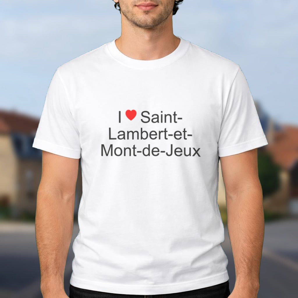 T-shirt I love Saint-Lambert-et-Mont-de-Jeux porté