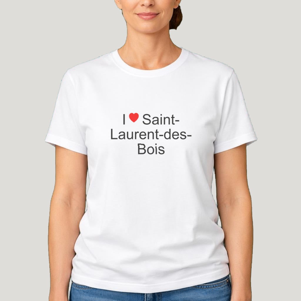 T-shirt I love Saint-Laurent-des-Bois