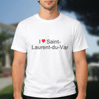 T-shirt I love Saint-Laurent-du-Var porté