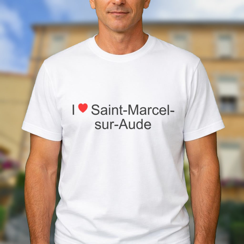 T-shirt I love Saint-Marcel-sur-Aude porté