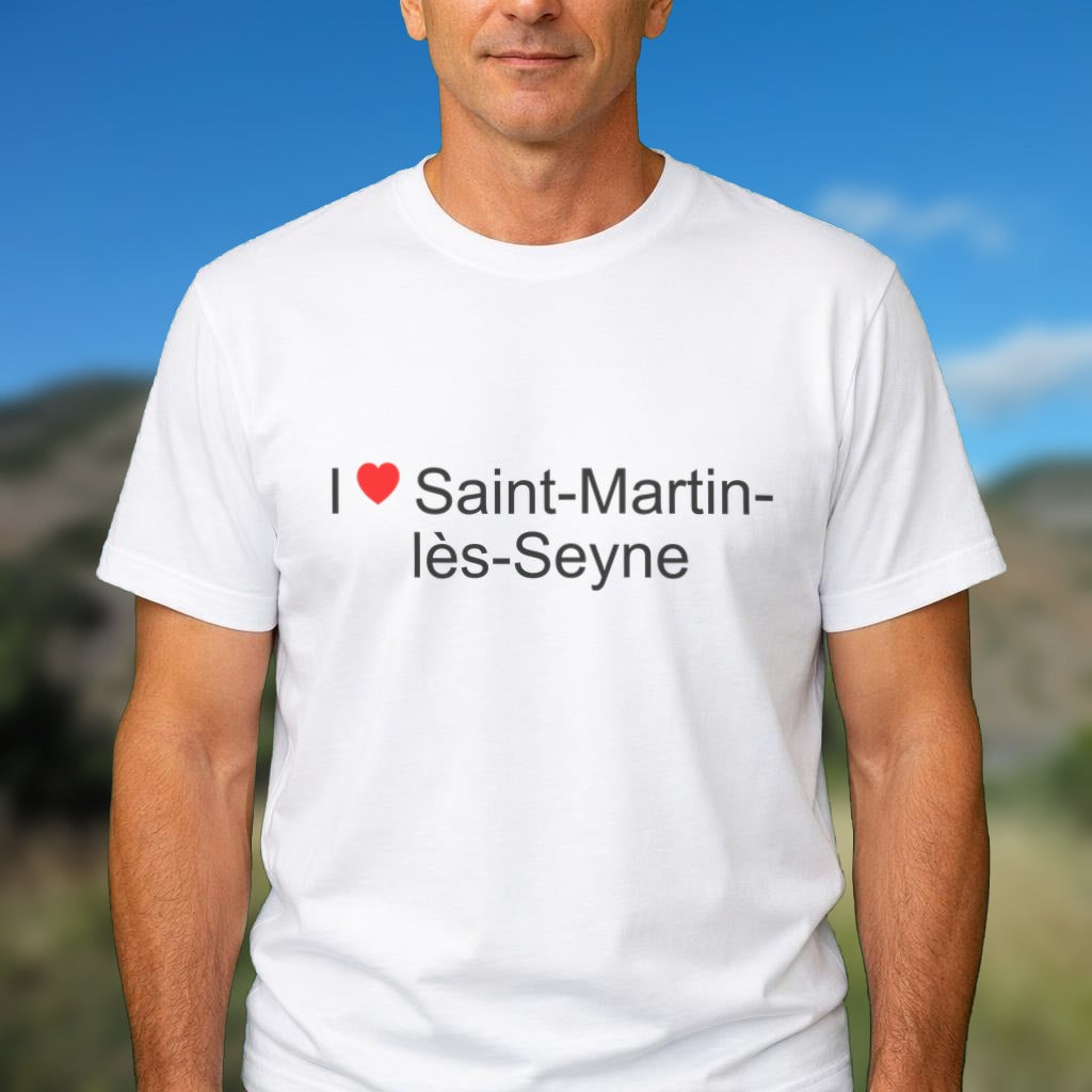 T-shirt I love Saint-Martin-lès-Seyne porté