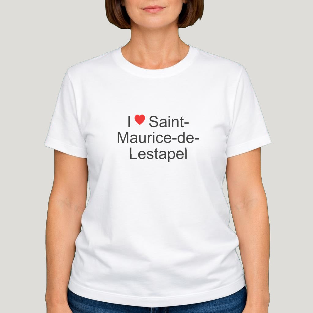 T-shirt I love Saint-Maurice-de-Lestapel