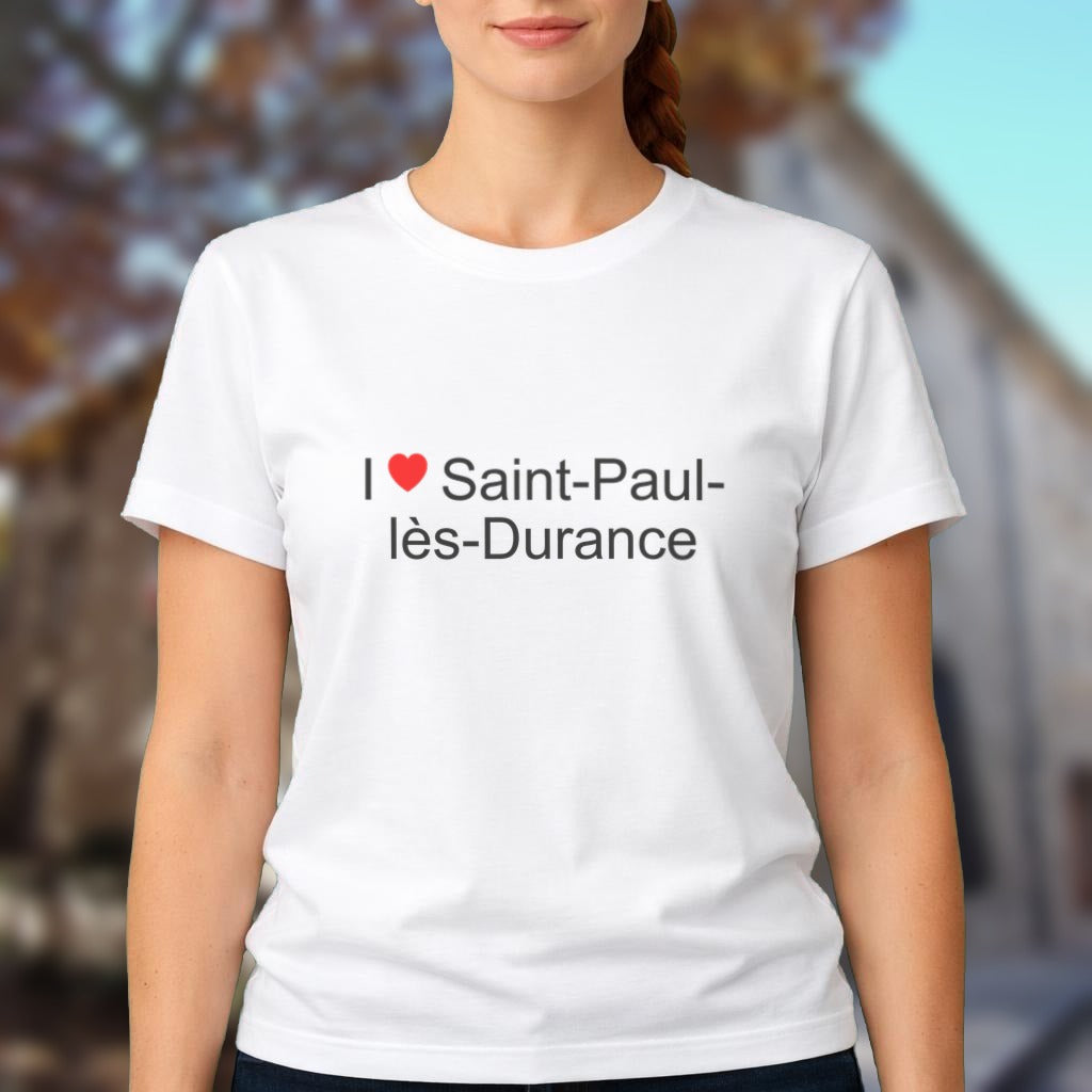 T-shirt I love Saint-Paul-lès-Durance porté