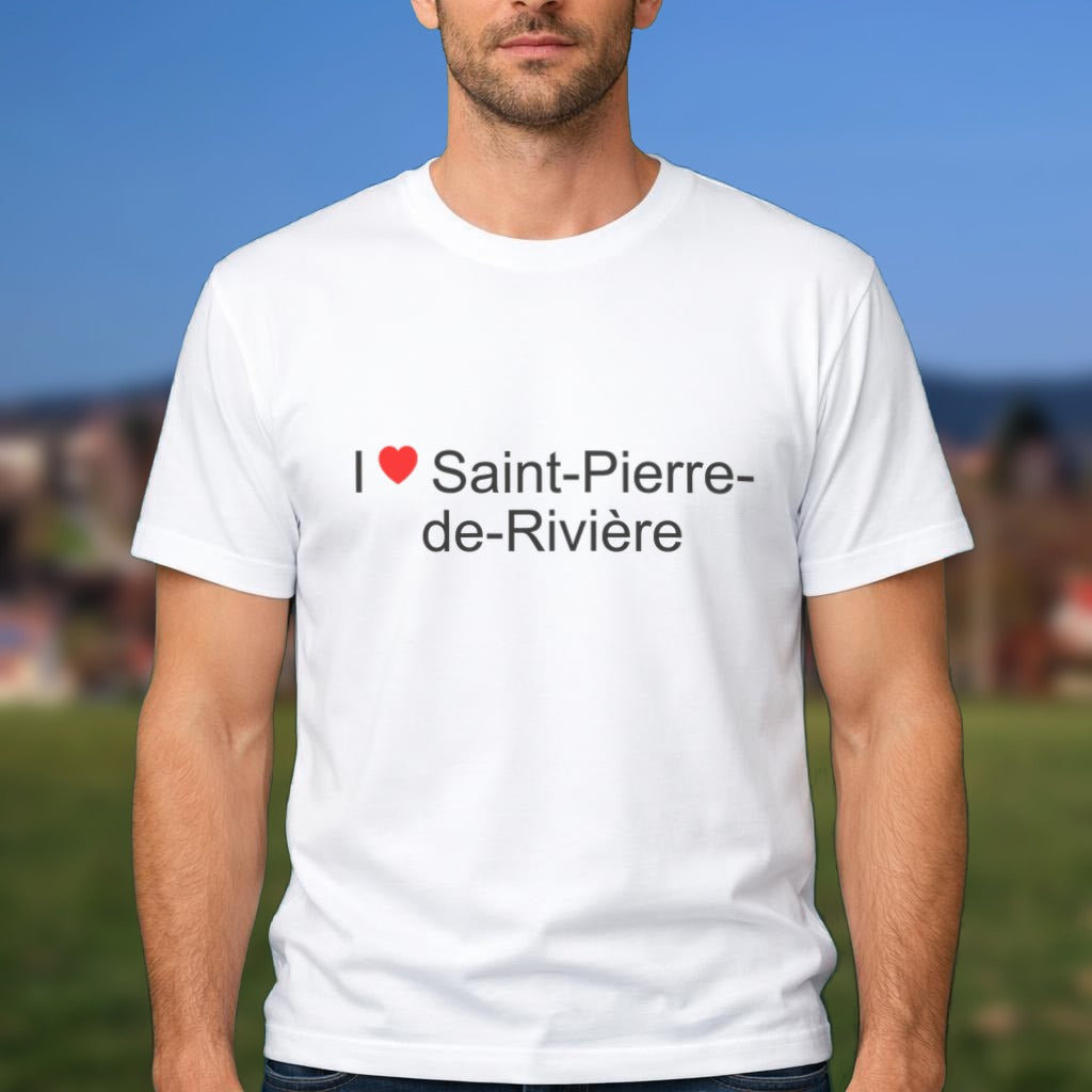 T-shirt I love Saint-Pierre-de-Rivière porté