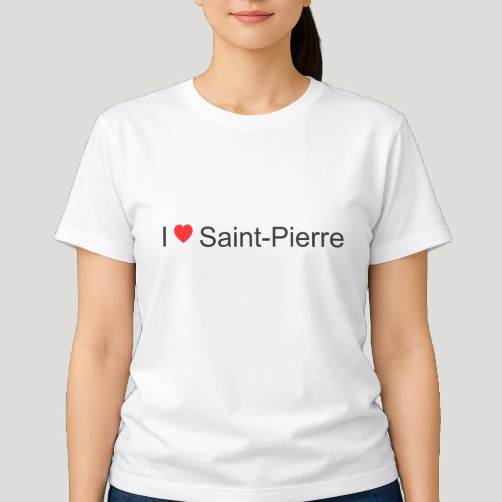 T-shirt I love Saint-Pierre