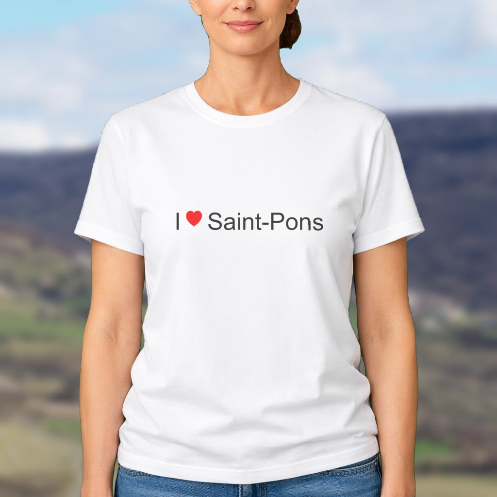 T-shirt I love Saint-Pons (07)