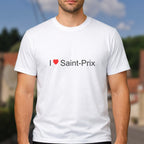 T-shirt I love Saint-Prix porté