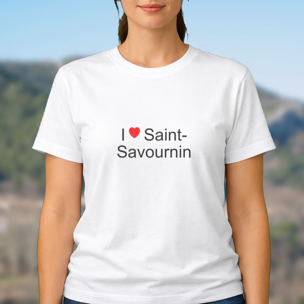 T-shirt I love Saint-Savournin porté