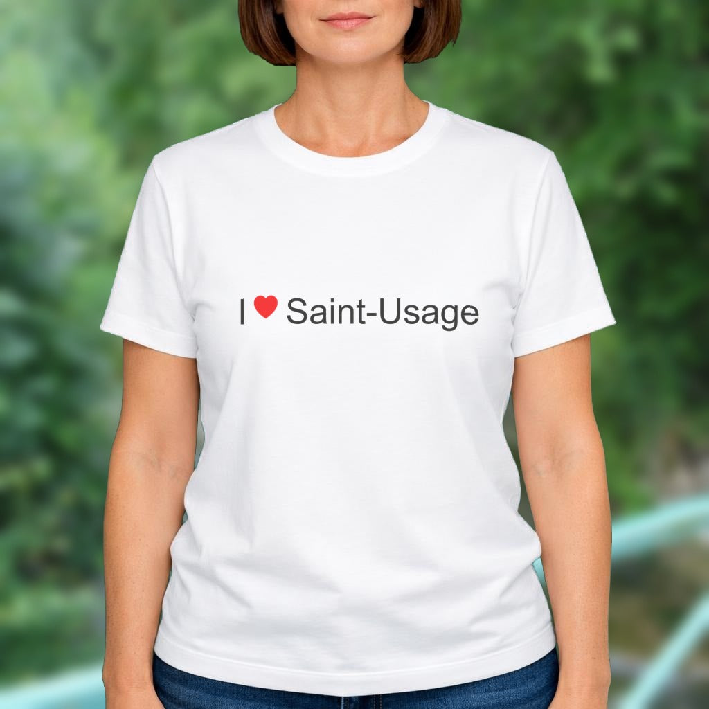 T-shirt I love Saint-Usage
