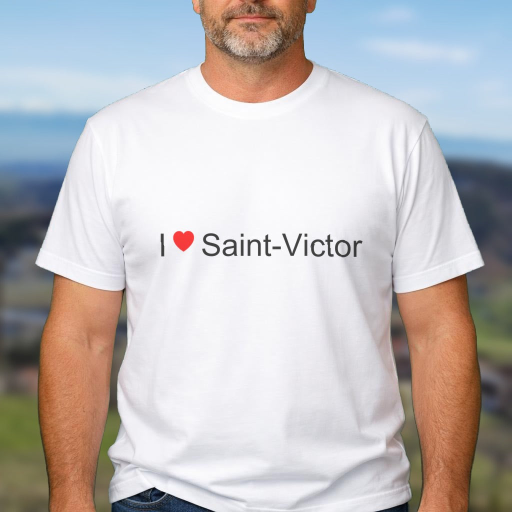 T-shirt I love Saint-Victor (07)