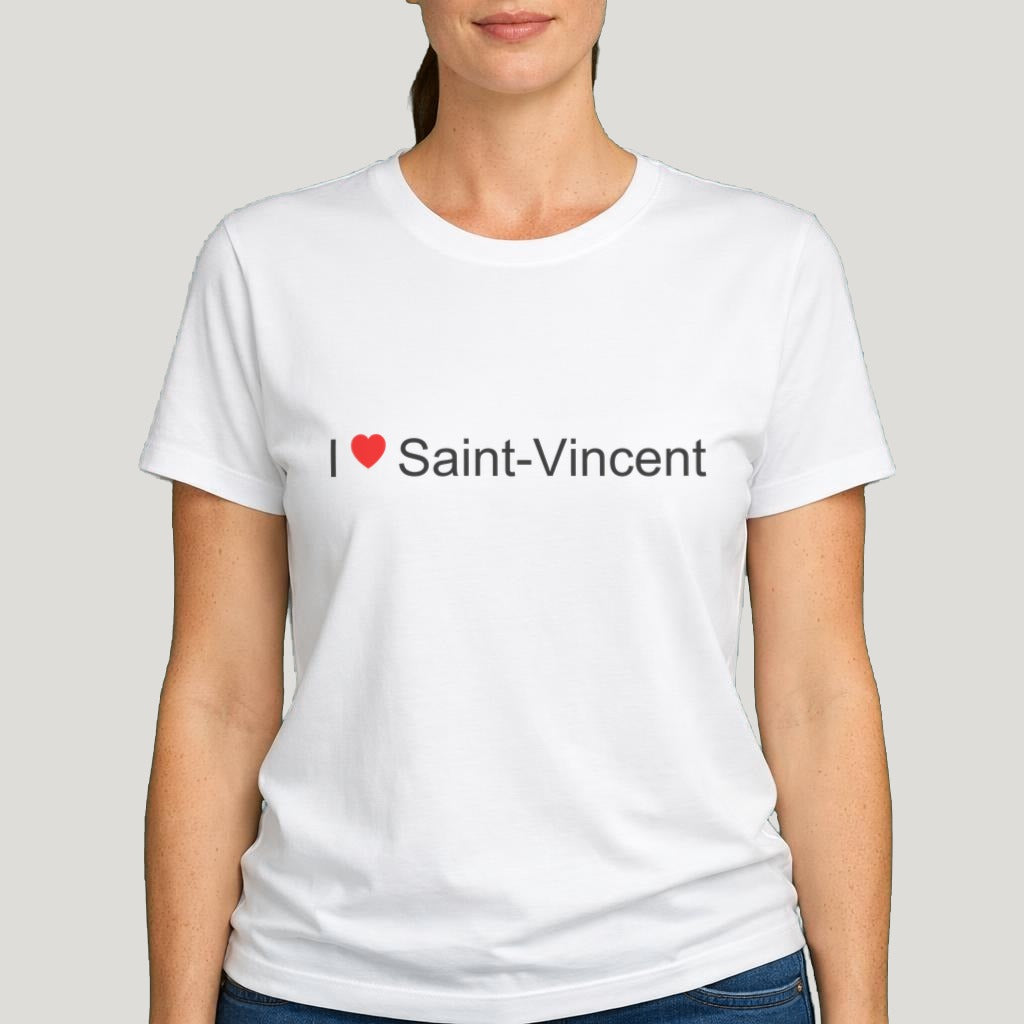 T-shirt I love Saint-Vincent