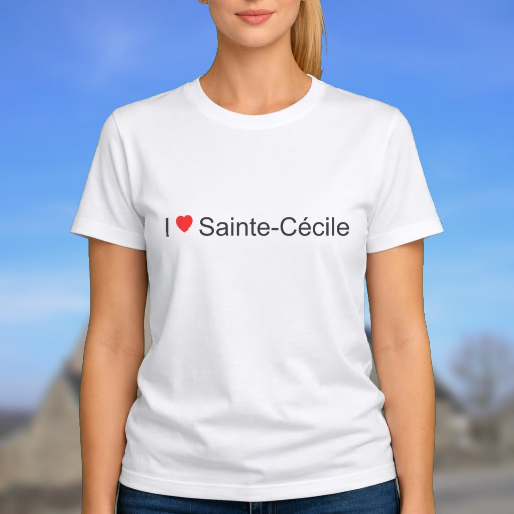 T-shirt I love Sainte-Cécile (50)