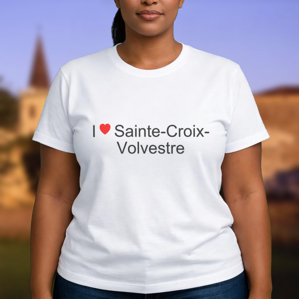 T-shirt I love Sainte-Croix-Volvestre porté