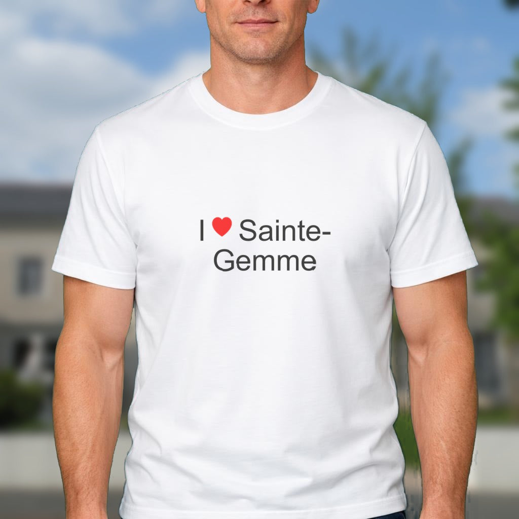 T-shirt I love Sainte-Gemme